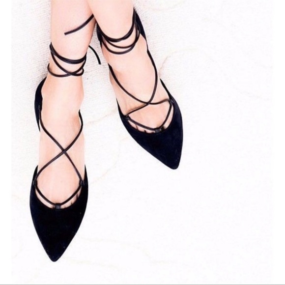 Stuart Weitzman Gilligan Lace-Up d'Orsay Flats - Picture 10 of 16